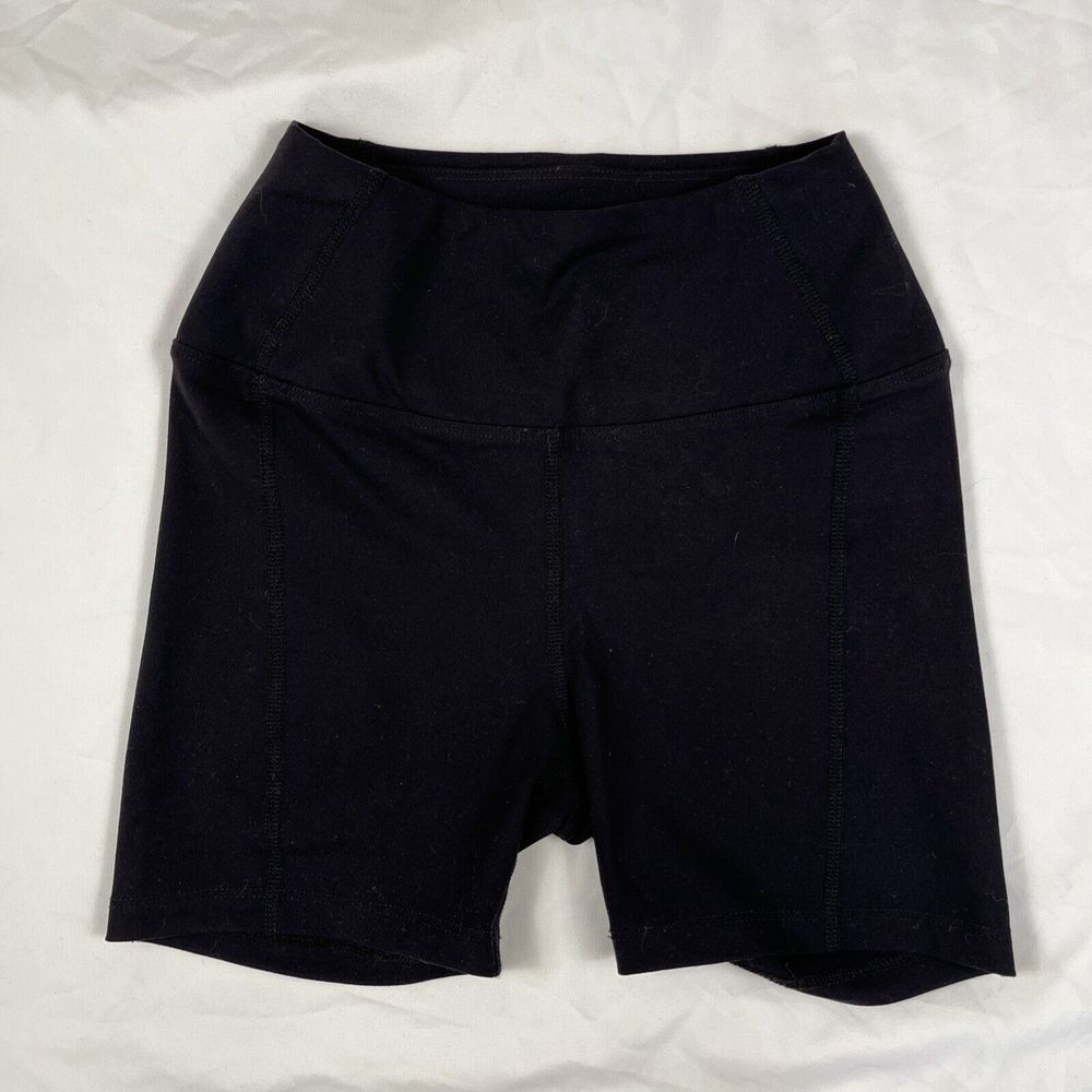 Year Of Ours Women Black Mini Shorts Size XSmall